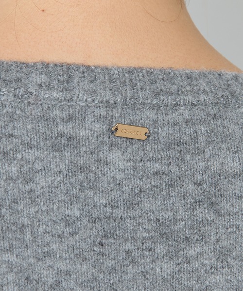 COLLAGE GALLARDAGALANTE（コラージュガリャルダガランテ）の「深Vネックニット/WEB限定（ニット/セーター・レディース・オフホワイト/グレー/ブラック/ライトグレー・FREE）」の11枚目の写真