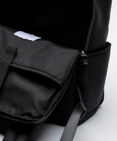 EDITA.(エディータ)の「EDITA. /エディータ. 洗える 大容量 軽量 A4 PC収納可能 13インチ ビジネス 旅行バッグ リュックサック バックパック 約15L(バックパック/リュック・レディース・ライトグレー/ブラック・FREE)」の22枚目の写真