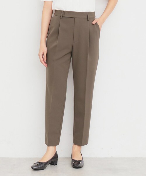 index(インデックス)の「◆ストレッチテーパードパンツ/セットアップ対応 【洗濯機洗い可/防シワ/イージーアイロン】(その他パンツ・レディース・ナチュラル/ブラウン系その他/ブラック・36/34/42/40/38)」の13枚目の写真