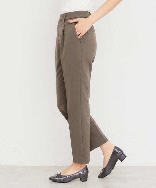 index(インデックス)の「◆ストレッチテーパードパンツ/セットアップ対応 【洗濯機洗い可/防シワ/イージーアイロン】(その他パンツ・レディース・ナチュラル/ブラウン系その他/ブラック・36/34/42/40/38)」の14枚目の写真