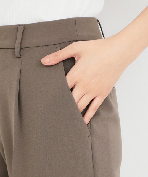index(インデックス)の「◆ストレッチテーパードパンツ/セットアップ対応 【洗濯機洗い可/防シワ/イージーアイロン】(その他パンツ・レディース・ナチュラル/ブラウン系その他/ブラック・36/34/42/40/38)」の17枚目の写真