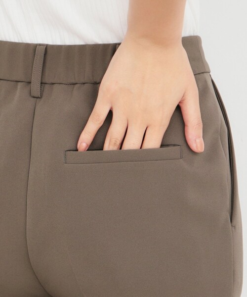 index(インデックス)の「◆ストレッチテーパードパンツ/セットアップ対応 【洗濯機洗い可/防シワ/イージーアイロン】(その他パンツ・レディース・ナチュラル/ブラウン系その他/ブラック・36/34/42/40/38)」の19枚目の写真