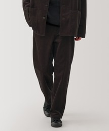 紳士　木の実から作ったカポック混コーデュロイワイドパンツ