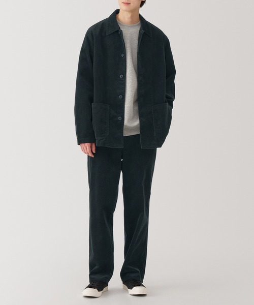 無印良品(ムジルシリョウヒン)の「紳士 木の実から作ったカポック混コーデュロイワイドパンツ(その他パンツ・メンズ・ダークブラウン/ブラウン系/ブラック・XL/L/M/S)」の4枚目の写真