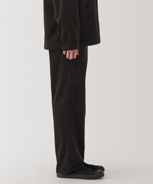 無印良品(ムジルシリョウヒン)の「紳士 木の実から作ったカポック混コーデュロイワイドパンツ(その他パンツ・メンズ・ダークブラウン/ブラウン系/ブラック・XL/L/M/S)」の14枚目の写真
