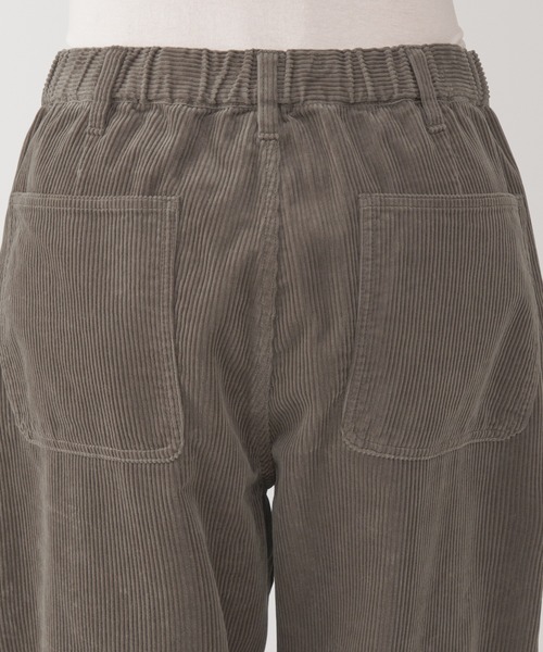 セール】紳士 木の実から作ったカポック混コーデュロイワイドパンツ
