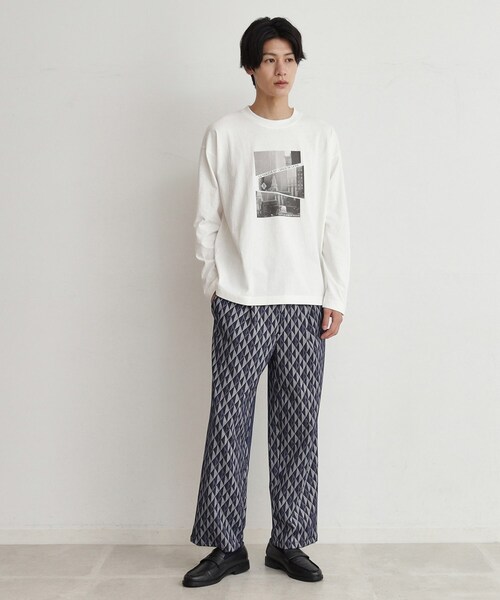 THE SHOP TK （ザ ショップ ティーケー ）の「◆【ヒルナンデス！で紹介】総柄ジャカードイージーパンツ（その他パンツ・メンズ・ネイビー系3/ブルー系その他5・03/02）」の5枚目の写真