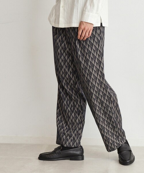 THE SHOP TK （ザ ショップ ティーケー ）の「◆【ヒルナンデス！で紹介】総柄ジャカードイージーパンツ（その他パンツ・メンズ・ネイビー系3/ブルー系その他5・03/02）」の7枚目の写真