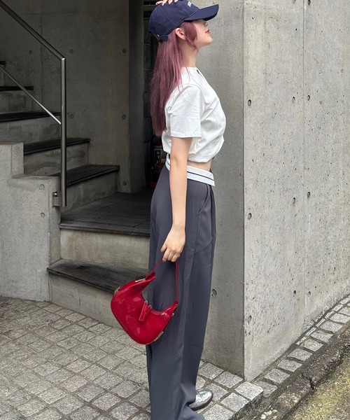 RiLi(リリ)の「ラインワイドパンツ【RL】(スラックス・レディース・ブラック/グレー・S/M)」の17枚目の写真
