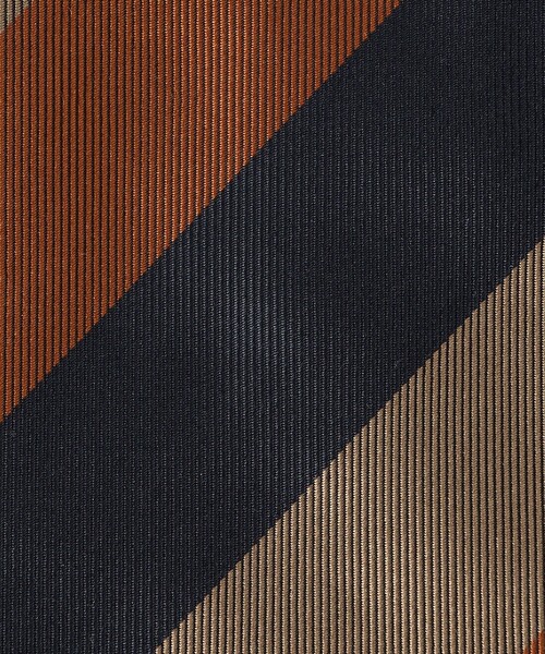 UNITED ARROWS（ユナイテッドアローズ）の「ワイドレジメンタル ネクタイ（ネクタイ・メンズ・ベージュ/オレンジ/ダークグレー・FREE）」の6枚目の写真