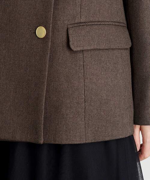 grove（グローブ）の「◆【雑誌掲載】ツイーディダブルブレストジャケット（テーラードジャケット・レディース・ブラウン系/ベージュ・03/02/01/04/05）」の18枚目の写真