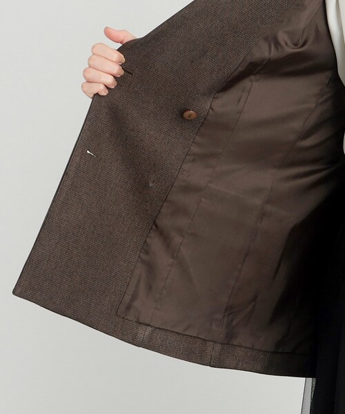 grove（グローブ）の「◆【雑誌掲載】ツイーディダブルブレストジャケット（テーラードジャケット・レディース・ブラウン系/ベージュ・03/02/01/04/05）」の19枚目の写真
