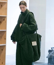 【my beautiful landlet】 QUILTED JACQUARD BIG TOTE BAG