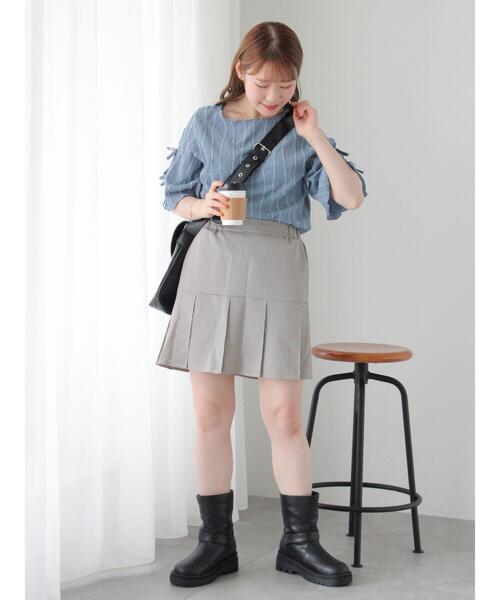 ehka sopo(エヘカソポ)の「袖リボンカットソー(Tシャツ/カットソー・レディース・ブルー/キナリ/ミント/ブラック・F)」の10枚目の写真