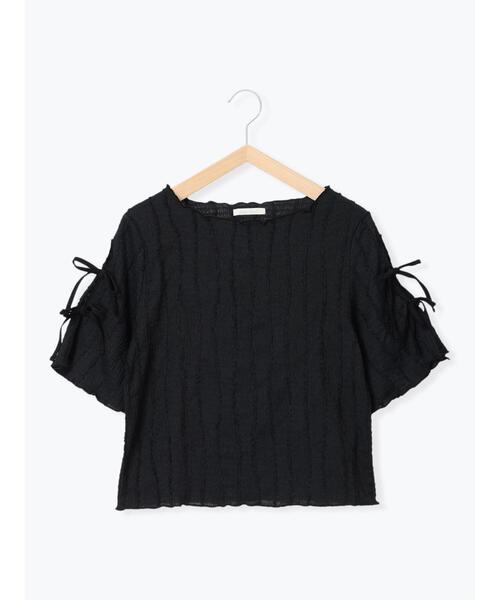 ehka sopo(エヘカソポ)の「袖リボンカットソー(Tシャツ/カットソー・レディース・ブルー/キナリ/ミント/ブラック・F)」の21枚目の写真