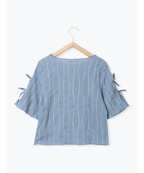 ehka sopo(エヘカソポ)の「袖リボンカットソー(Tシャツ/カットソー・レディース・ブルー/キナリ/ミント/ブラック・F)」の19枚目の写真