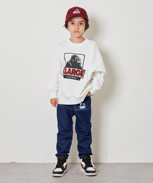 【セール】カットデニムテーパードパンツ(スウェットパンツ)|XLARGE KIDS(エクストララージキッズ)
