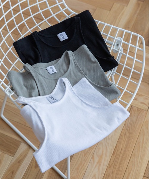 SUWDEE(スーディー)の「american sleeve tank(タンクトップ・レディース・ホワイト/ブラック/グリーン・FREE)」の21枚目の写真