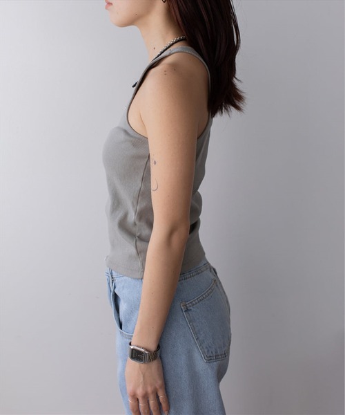 SUWDEE(スーディー)の「american sleeve tank(タンクトップ・レディース・ホワイト/ブラック/グリーン・FREE)」の22枚目の写真