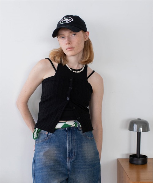 SUWDEE(スーディー)の「american sleeve tank(タンクトップ・レディース・ホワイト/ブラック/グリーン・FREE)」の19枚目の写真
