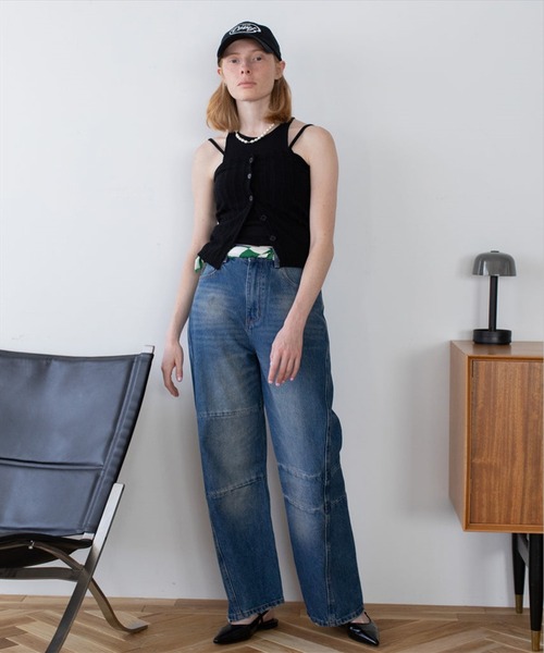 SUWDEE(スーディー)の「american sleeve tank(タンクトップ・レディース・ホワイト/ブラック/グリーン・FREE)」の18枚目の写真
