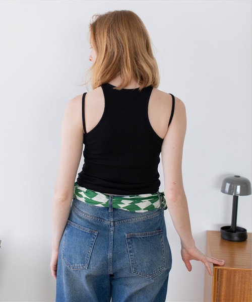 SUWDEE(スーディー)の「american sleeve tank(タンクトップ・レディース・ホワイト/ブラック/グリーン・FREE)」の17枚目の写真