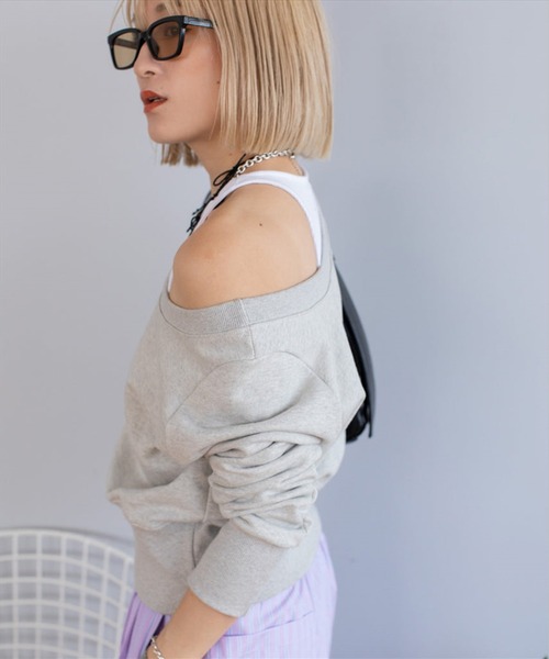 SUWDEE(スーディー)の「american sleeve tank(タンクトップ・レディース・ホワイト/ブラック/グリーン・FREE)」の14枚目の写真
