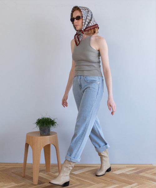 SUWDEE(スーディー)の「american sleeve tank(タンクトップ・レディース・ホワイト/ブラック/グリーン・FREE)」の10枚目の写真