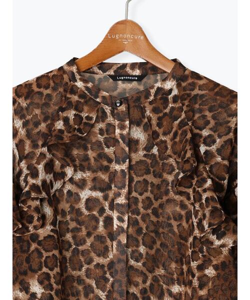 Lugnoncure(ルノンキュール)の「アソート柄フリルブラウス(シャツ/ブラウス・レディース・オフホワイト/ネイビー/ベージュ・F)」の18枚目の写真