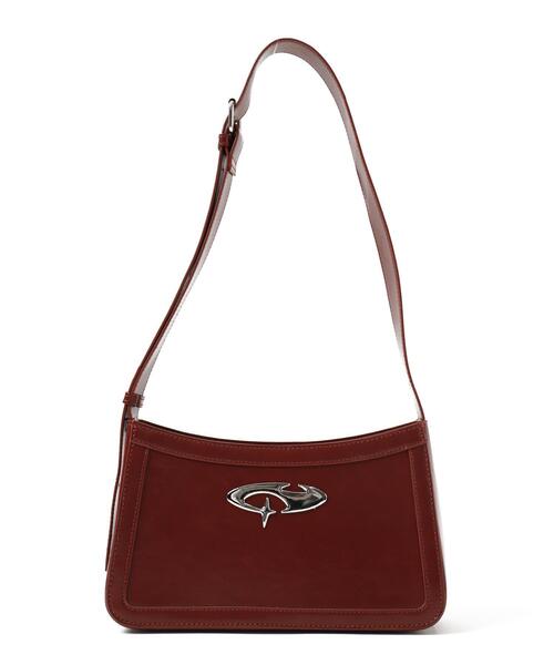 WEGO（ウィゴー）の「WEGO/BIGメタルパーツショルダー（ショルダーバッグ・レディース・レッド/ブラック/グレー・FREE）」の4枚目の写真