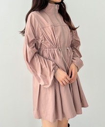 Heather | ナイロンギャザーミニワンピース 144309(ワンピース)