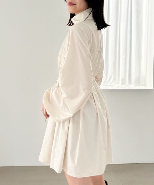 Heather(ヘザー)の「ナイロンギャザーミニワンピース 144309(ワンピース・レディース・ブラック/ピンク/アイボリー・FREE)」の11枚目の写真