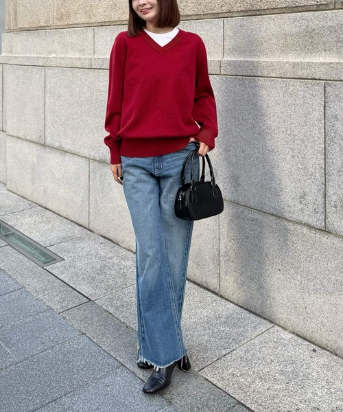 ロングスリーブ ニット風トップス ストリート系 ゆるコーデ 楽天市場】正規品 【 Chikashitsu + see-through long sleeve