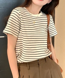 シンプルボーダーTシャツ