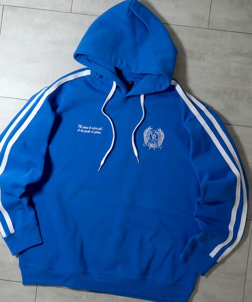 Ritzy(リッツィー)の「uniform design sweat hoodie/ユニフォームデザイン スウェット フーディ パーカー レディース メンズ(パーカー・メンズ・ホワイト/ブルー/ブラック・M/L/XL)」の3枚目の写真