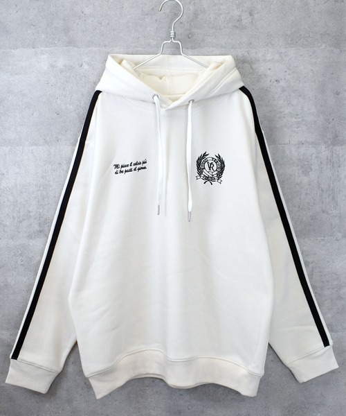 Ritzy(リッツィー)の「uniform design sweat hoodie/ユニフォームデザイン スウェット フーディ パーカー レディース メンズ(パーカー・メンズ・ホワイト/ブルー/ブラック・M/L/XL)」の4枚目の写真