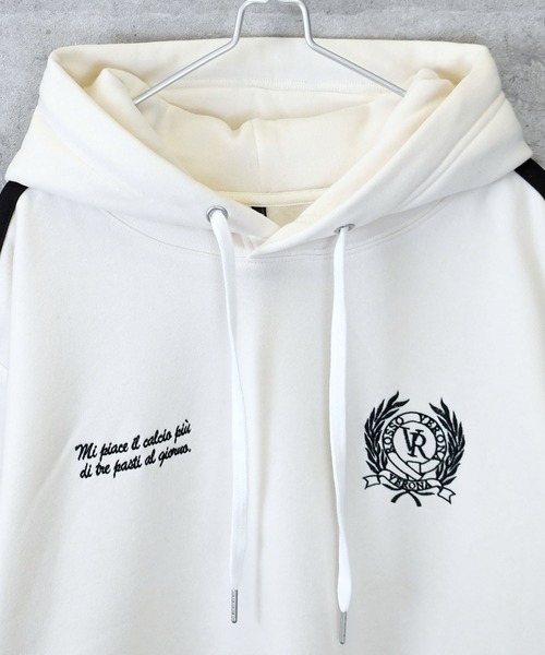 Ritzy(リッツィー)の「uniform design sweat hoodie/ユニフォームデザイン スウェット フーディ パーカー レディース メンズ(パーカー・メンズ・ホワイト/ブルー/ブラック・M/L/XL)」の10枚目の写真