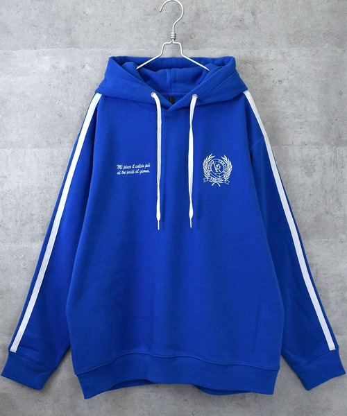 Ritzy(リッツィー)の「uniform design sweat hoodie/ユニフォームデザイン スウェット フーディ パーカー レディース メンズ(パーカー・メンズ・ホワイト/ブルー/ブラック・M/L/XL)」の5枚目の写真