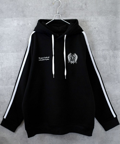 Ritzy(リッツィー)の「uniform design sweat hoodie/ユニフォームデザイン スウェット フーディ パーカー レディース メンズ(パーカー・メンズ・ホワイト/ブルー/ブラック・M/L/XL)」の6枚目の写真