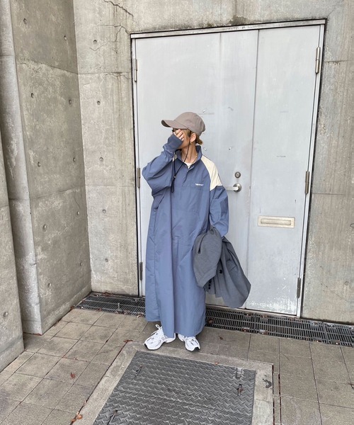 INTERPLAY（インタープレイ）の「【INTERPLAY x AYA】Anorak One-piece (UINISEX)（ワンピース・レディース・ブルー/チャコール・FREE）」の18枚目の写真