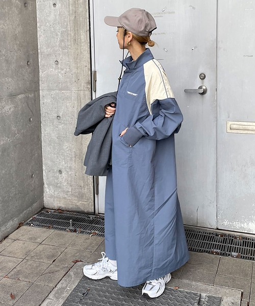 INTERPLAY（インタープレイ）の「【INTERPLAY x AYA】Anorak One-piece (UINISEX)（ワンピース・レディース・ブルー/チャコール・FREE）」の16枚目の写真