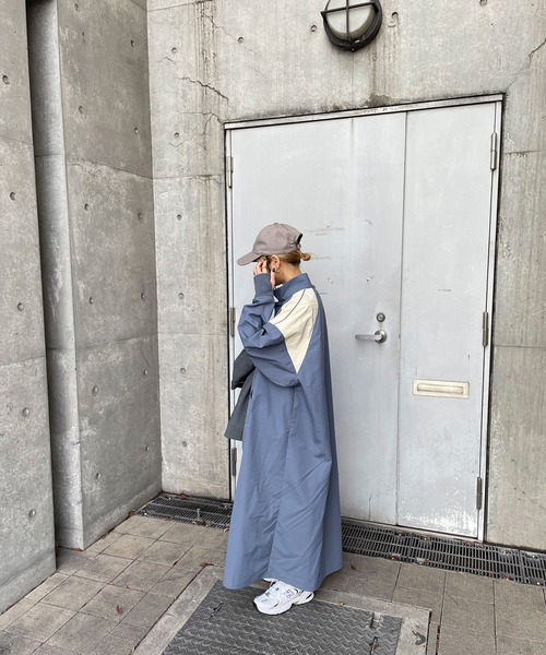 INTERPLAY（インタープレイ）の「【INTERPLAY x AYA】Anorak One-piece (UINISEX)（ワンピース・レディース・ブルー/チャコール・FREE）」の20枚目の写真