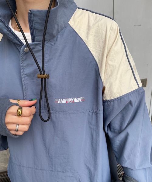 INTERPLAY（インタープレイ）の「【INTERPLAY x AYA】Anorak One-piece (UINISEX)（ワンピース・レディース・ブルー/チャコール・FREE）」の14枚目の写真