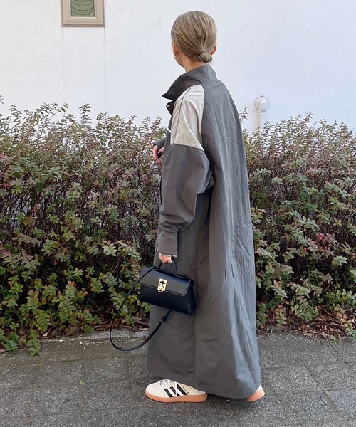 INTERPLAY（インタープレイ）の「【INTERPLAY x AYA】Anorak One-piece (UINISEX)（ワンピース・レディース・ブルー/チャコール・FREE）」の8枚目の写真