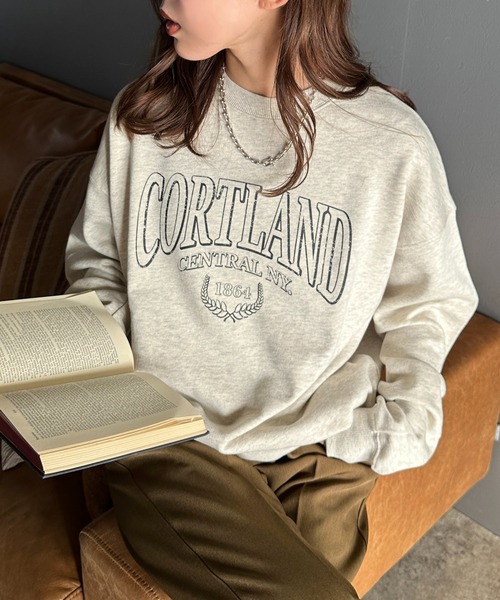 apres jour mignon(アプレジュールミニョン)の「アソートピグメントスウェット【ZOZOTOWN限定アイテム】(スウェット・レディース・ブラック系その他2/グレー系その他/ブラック系その他/ナチュラル/杢グレー/グリーン/ダークブラウン・X-LARGE/フリー)」の6枚目の写真