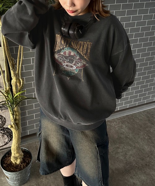 apres jour mignon(アプレジュールミニョン)の「アソートピグメントスウェット【ZOZOTOWN限定アイテム】(スウェット・レディース・ブラック系その他2/グレー系その他/ブラック系その他/ナチュラル/杢グレー/グリーン/ダークブラウン・X-LARGE/フリー)」の8枚目の写真