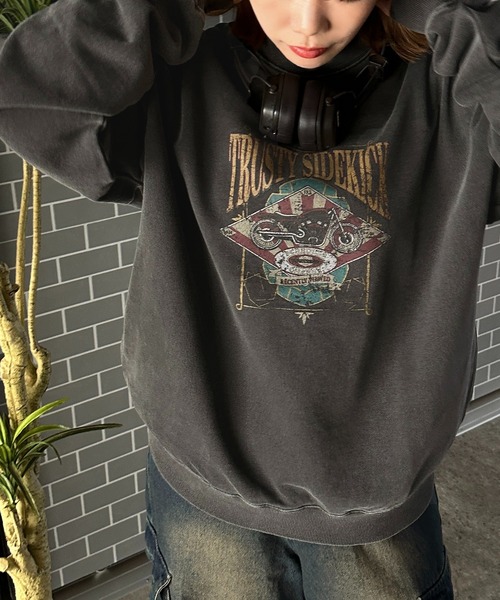 apres jour mignon(アプレジュールミニョン)の「アソートピグメントスウェット【ZOZOTOWN限定アイテム】(スウェット・レディース・ブラック系その他2/グレー系その他/ブラック系その他/ナチュラル/杢グレー/グリーン/ダークブラウン・X-LARGE/フリー)」の9枚目の写真