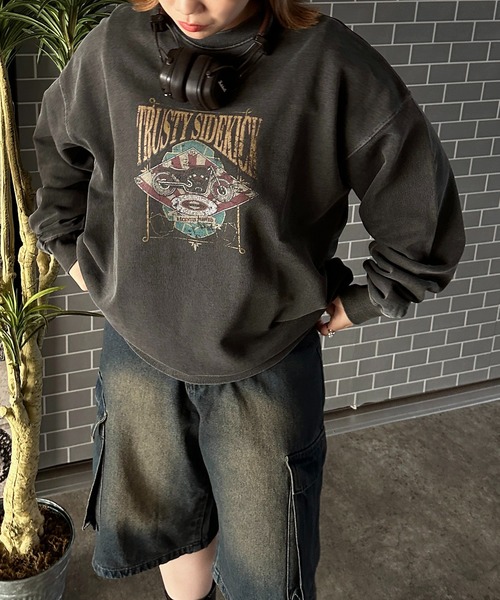 apres jour mignon(アプレジュールミニョン)の「アソートピグメントスウェット【ZOZOTOWN限定アイテム】(スウェット・レディース・ブラック系その他2/グレー系その他/ブラック系その他/ナチュラル/杢グレー/グリーン/ダークブラウン・X-LARGE/フリー)」の11枚目の写真