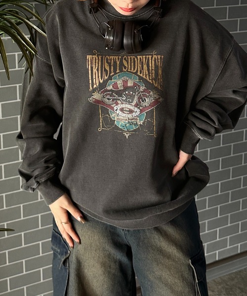 apres jour mignon(アプレジュールミニョン)の「アソートピグメントスウェット【ZOZOTOWN限定アイテム】(スウェット・レディース・ブラック系その他2/グレー系その他/ブラック系その他/ナチュラル/杢グレー/グリーン/ダークブラウン・X-LARGE/フリー)」の12枚目の写真