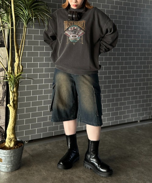 apres jour mignon(アプレジュールミニョン)の「アソートピグメントスウェット【ZOZOTOWN限定アイテム】(スウェット・レディース・ブラック系その他2/グレー系その他/ブラック系その他/ナチュラル/杢グレー/グリーン/ダークブラウン・X-LARGE/フリー)」の16枚目の写真